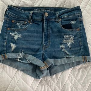 Denim shorts